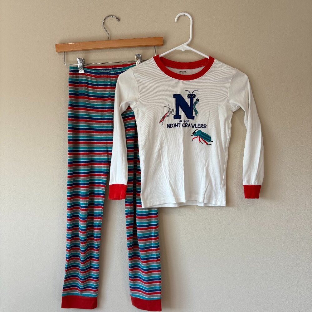 Gymboree Cotton Child Kid size 10 100% cotton insect bug pajama set